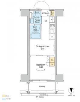 プラウドフラット亀戸　503号室　間取り