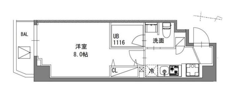 エスレジデンス東陽町フェリズ　801号室　間取り
