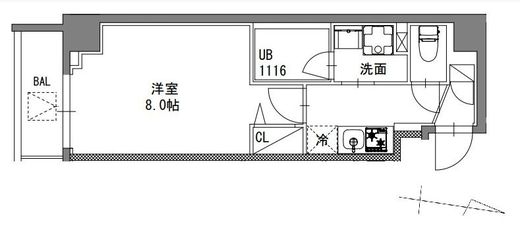 S-RESIDENCE東陽町feliz　202号室　間取り
