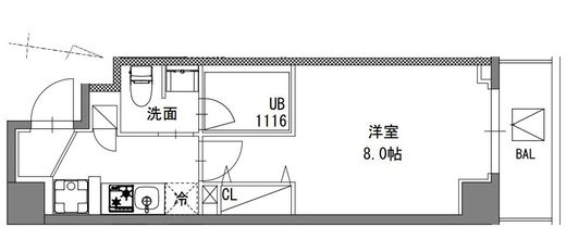 S-RESIDENCE東陽町feliz　204号室　間取り