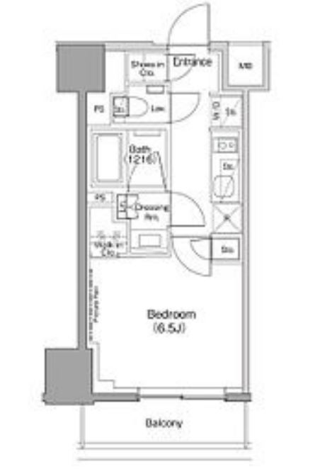 ザ・パークハビオ目黒桜邸　407号室　間取り