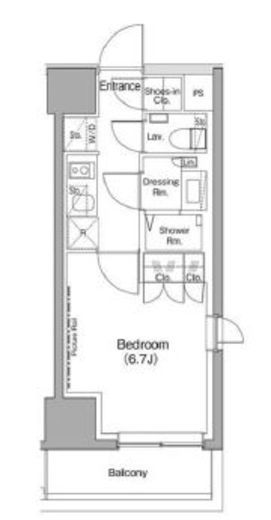 ザ・パークハビオ目黒桜邸　108号室　間取り