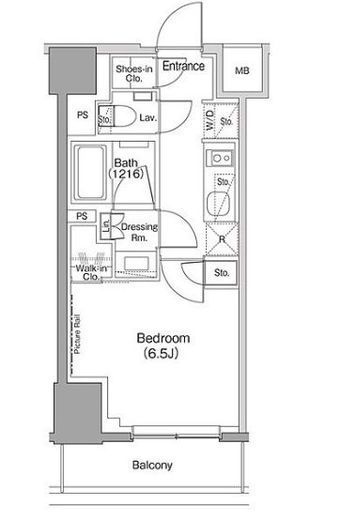 ザ・パークハビオ目黒桜邸　407号室　間取り