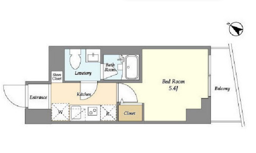 プライマル戸越銀座　703号室　間取り