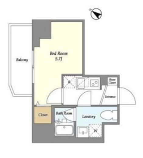 プライマル戸越銀座　1105号室　間取り