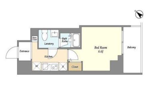 プライマル戸越銀座　501号室　間取り