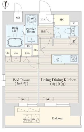 グランレスト渋谷大山町　501号室　間取り