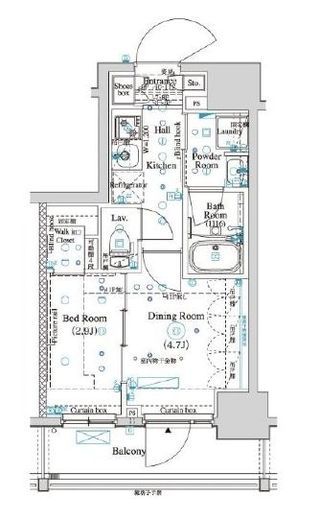 ARKMARK四谷左門町 (アークマーク四谷左門町)　402号室　間取り