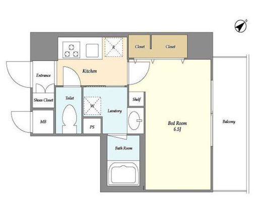 ミレドゥーエ門前仲町　502号室　間取り