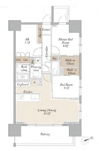 ライトテラス新宿御苑　1205号室　間取り