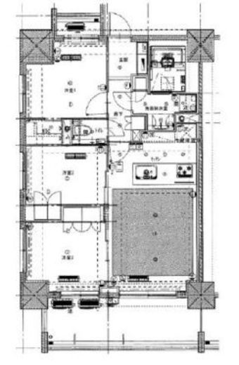 ライトテラス新宿御苑　1801号室　間取り