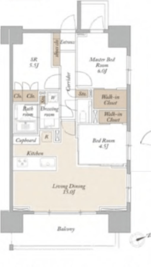 ライトテラス新宿御苑　305号室　間取り