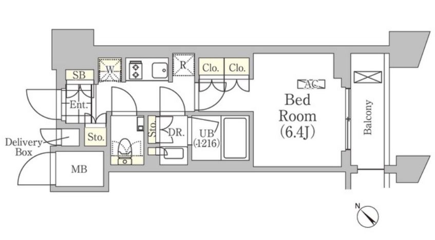 メゾンカルム日本橋馬喰町　1111号室　間取り