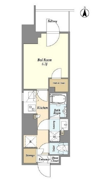 ドゥーエ亀戸　1104号室　間取り