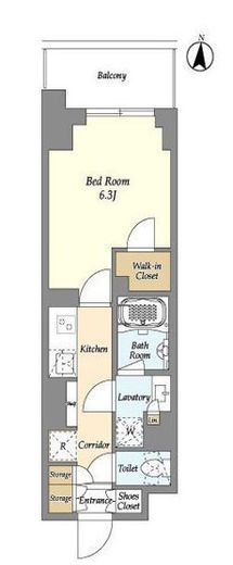 ドゥーエ亀戸　1106号室　間取り
