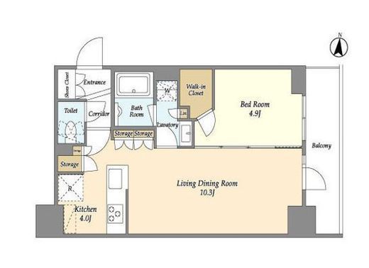 ドゥーエ亀戸　501号室　間取り