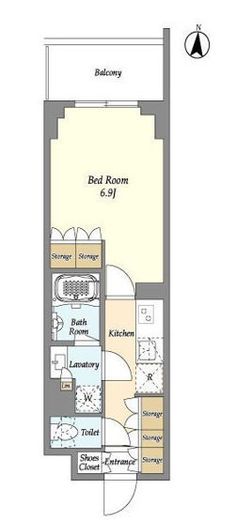 ドゥーエ亀戸　905号室　間取り