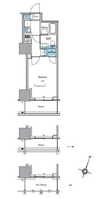 ルフォンプログレ渋谷ヒルトップ　604号室　間取り