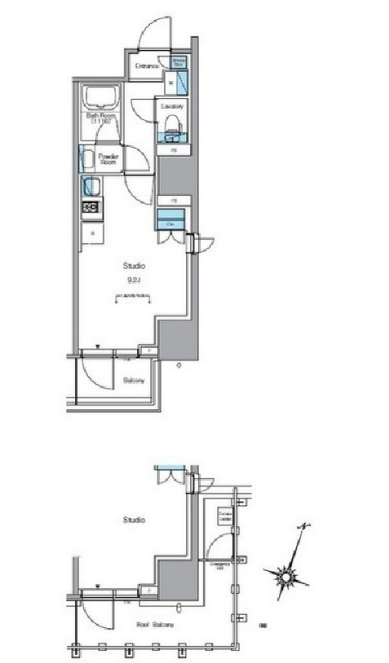 ルフォンプログレ渋谷ヒルトップ　906号室　間取り