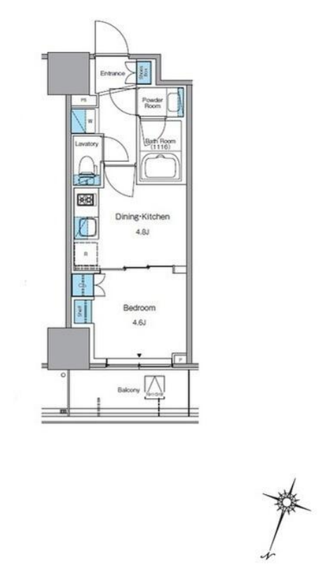 ルフォンプログレ渋谷ヒルトップ　1009号室　間取り