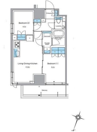 ルフォンプログレ渋谷ヒルトップ　705号室　間取り