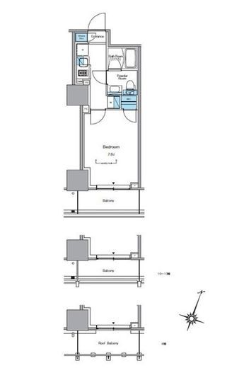 ルフォンプログレ渋谷ヒルトップ　805号室　間取り