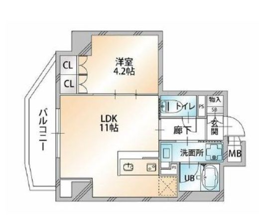 ハビテ外苑　304号室　間取り