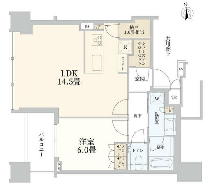 白金ザ・スカイ　E2222号室　間取り