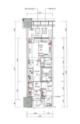 白金ザ・スカイ　E920号室　間取り
