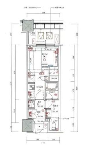 白金ザ・スカイ　E1220号室　間取り