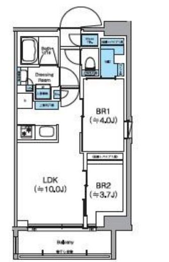 クレヴィアリグゼ日暮里根岸　701号室　間取り