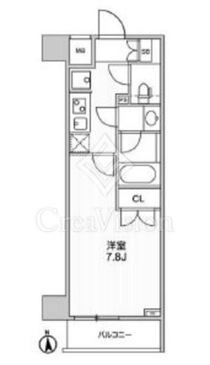 ザ・レジデンス神楽坂Ⅰ　402号室　間取り
