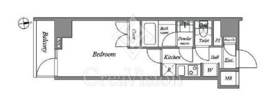 ザ・レジデンス神楽坂Ⅰ　609号室　間取り