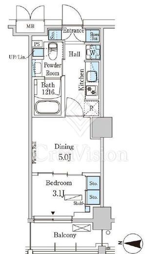 パークアクシス本所吾妻橋サウスレジデンス　310号室　間取り