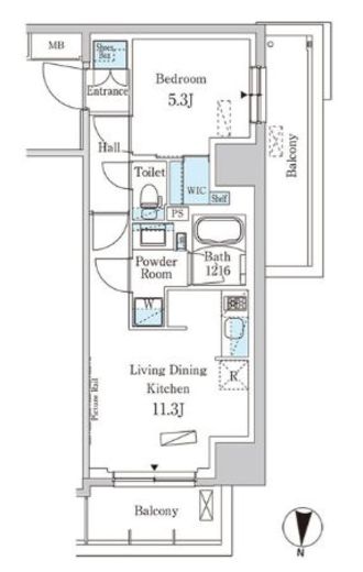 パークアクシス両国スクエア　506号室　間取り