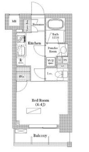 バウスフラッツ日本橋馬喰町　903号室　間取り
