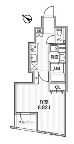 フラッフィー日本橋浜町　302号室　間取り