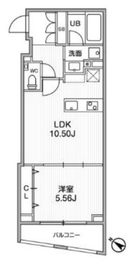 フラッフィー日本橋浜町　603号室　間取り