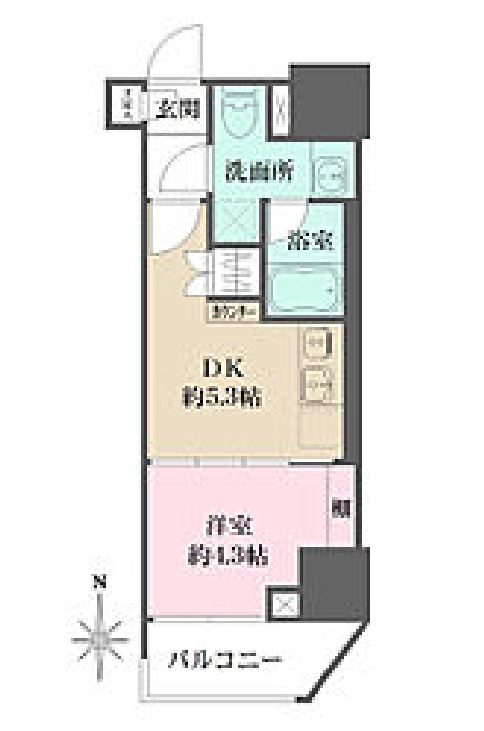 ルフォンプログレ元浅草マークス　204号室　間取り