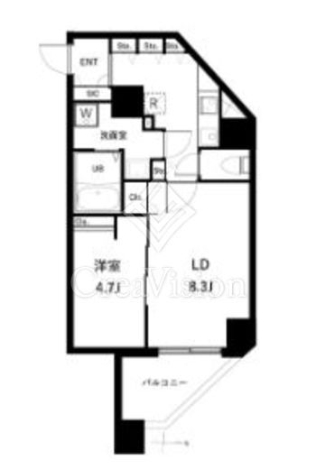 アーバンパーク入谷　1001号室　間取り