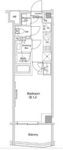 ザ・パークハビオ渋谷クロス　605号室　間取り