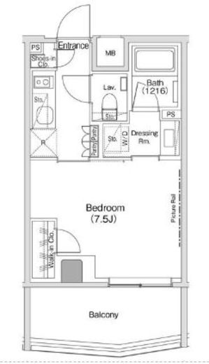 ザ・パークハビオ渋谷クロス　618号室　間取り