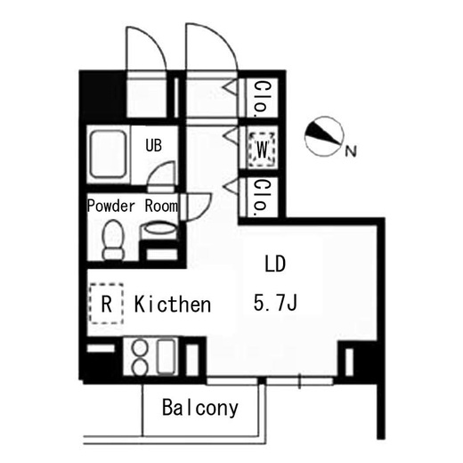 フルハウス代々木　504号室　間取り