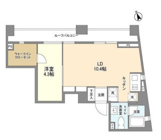 フルハウス代々木　603号室　間取り