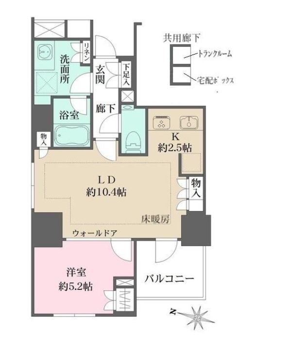 ザ・パークハウス麹町テラス　201号室　間取り