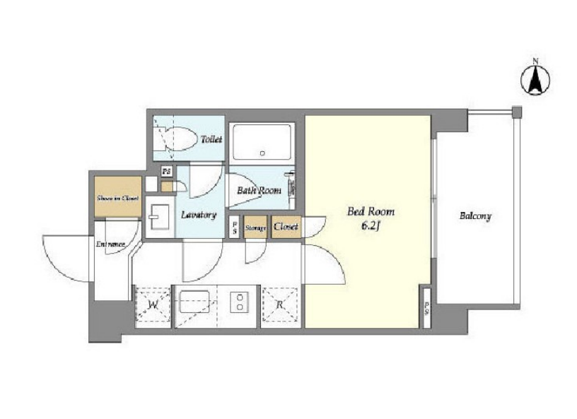 ＬＩＢＲ　ＧＲＡＮＴ　四谷三丁目　228号室　間取り