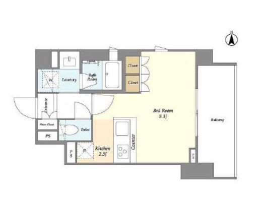 LIBR GRANT 四谷三丁目 (リーブルグラント四谷三丁目)　223号室　間取り