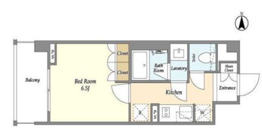 LIBR GRANT 四谷三丁目 (リーブルグラント四谷三丁目)　317号室　間取り