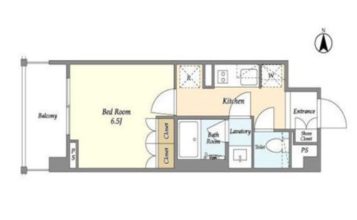 LIBR GRANT 四谷三丁目 (リーブルグラント四谷三丁目)　414号室　間取り