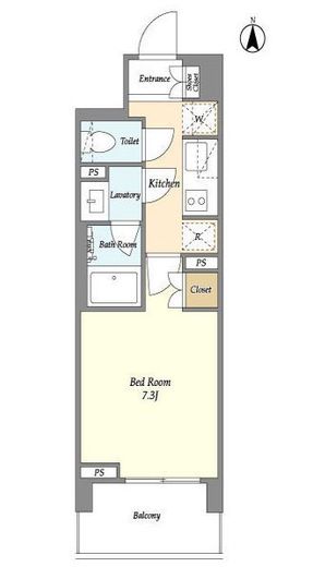 LIBR GRANT 四谷三丁目 (リーブルグラント四谷三丁目)　505号室　間取り